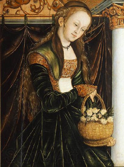 Lucas Cranach Die Heilige Dorothea Spain oil painting art